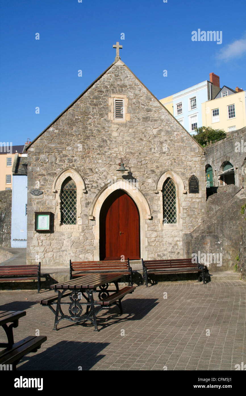 Les gens de mer l'église St Julian's Tenby, Pembrokeshire Wales Banque D'Images