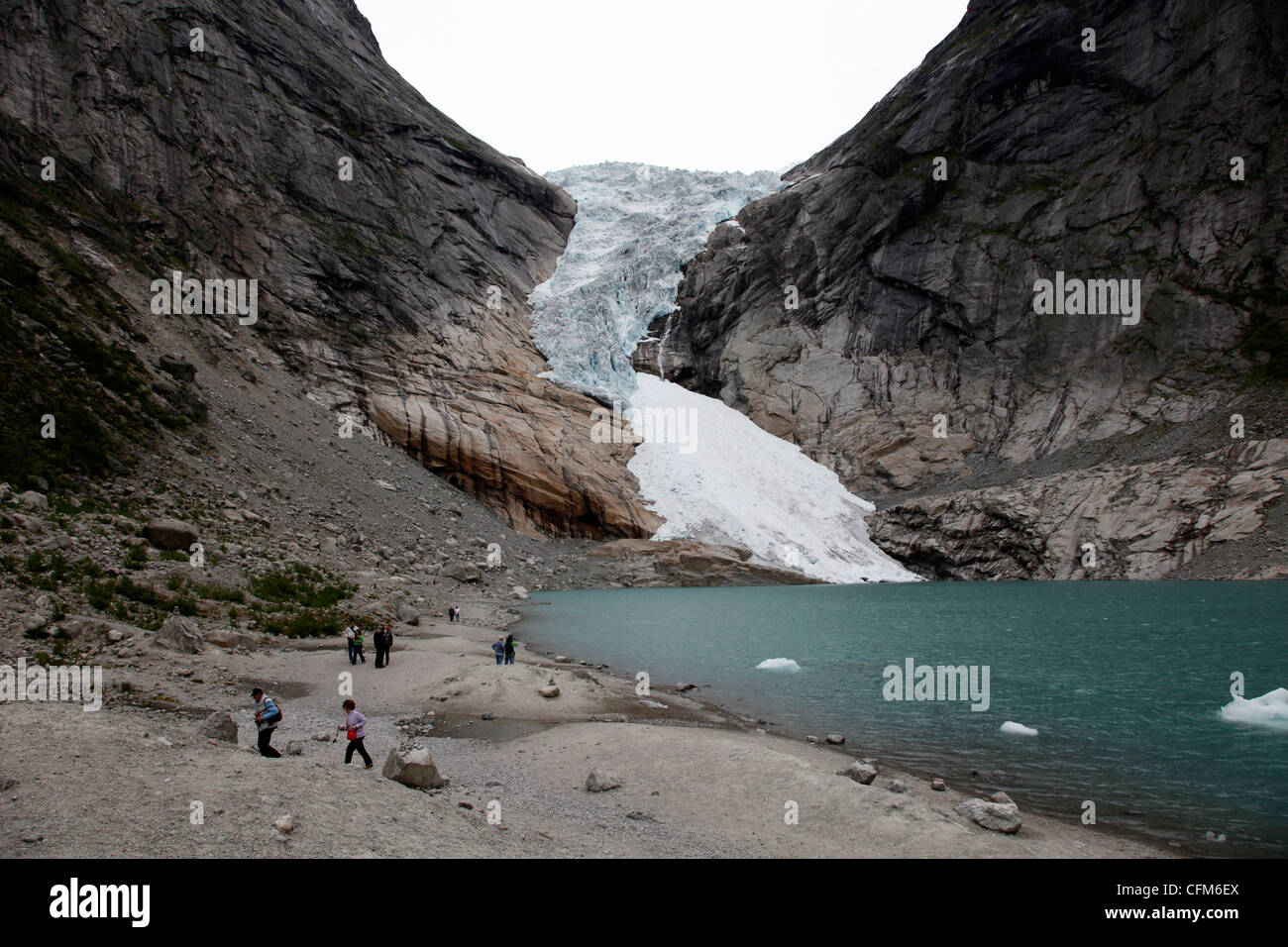 Jostedalsbreen, Briksdalsbreen, Sogn og Fjordane, Norvège, Scandinavie, Europe Banque D'Images