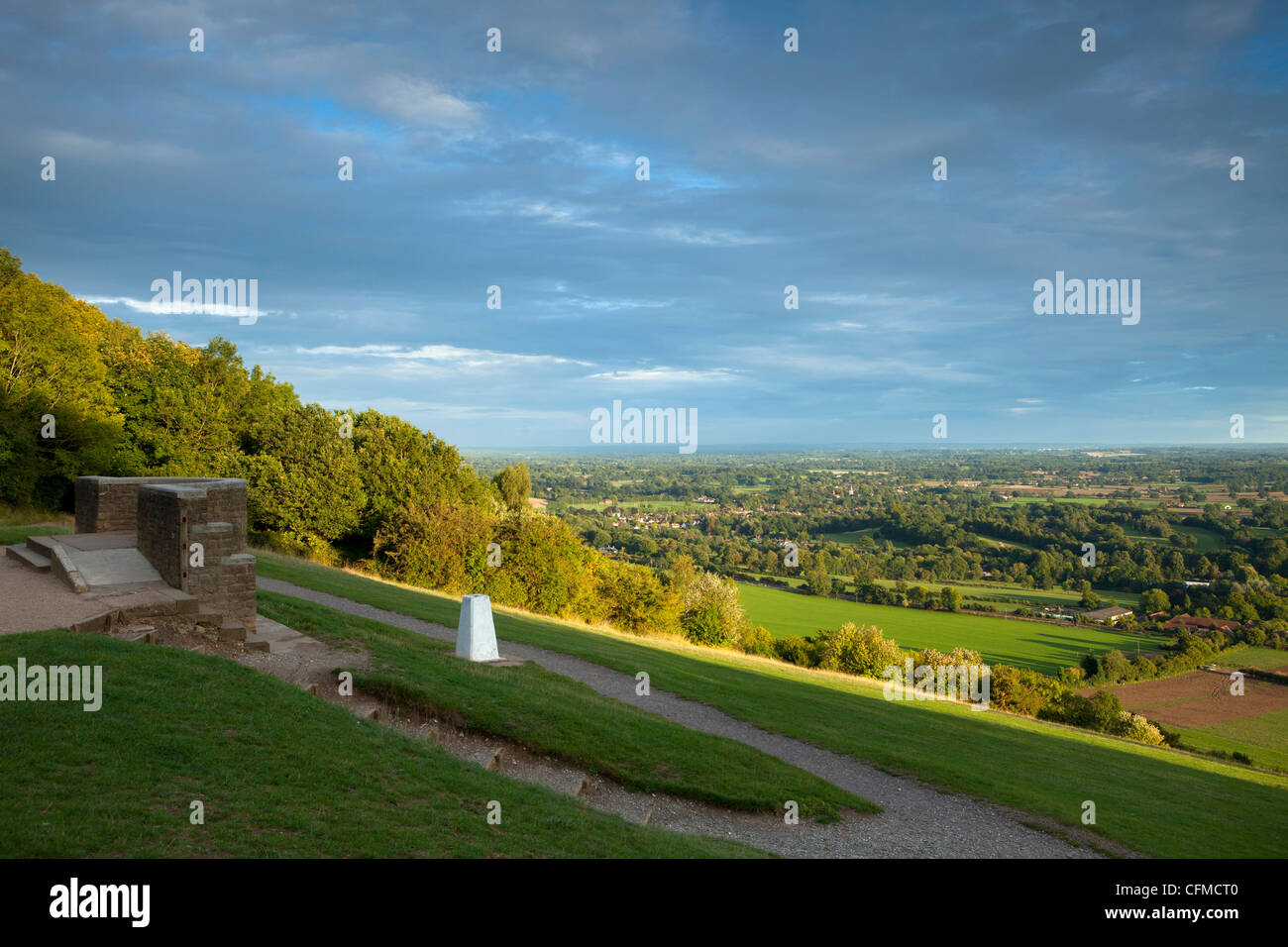 Point de vue sur Fort Hill, Surrey, Angleterre, Royaume-Uni, Europe Banque D'Images