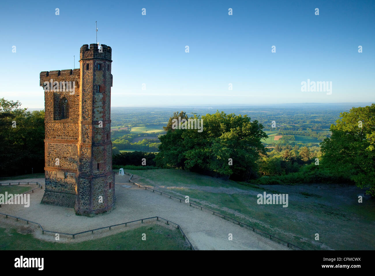 Leith Hill Tower, Surrey, Angleterre, Royaume-Uni, Europe Banque D'Images