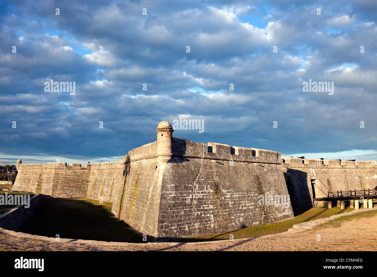 USA, Floride, saint Augustin, ancien fort Banque D'Images