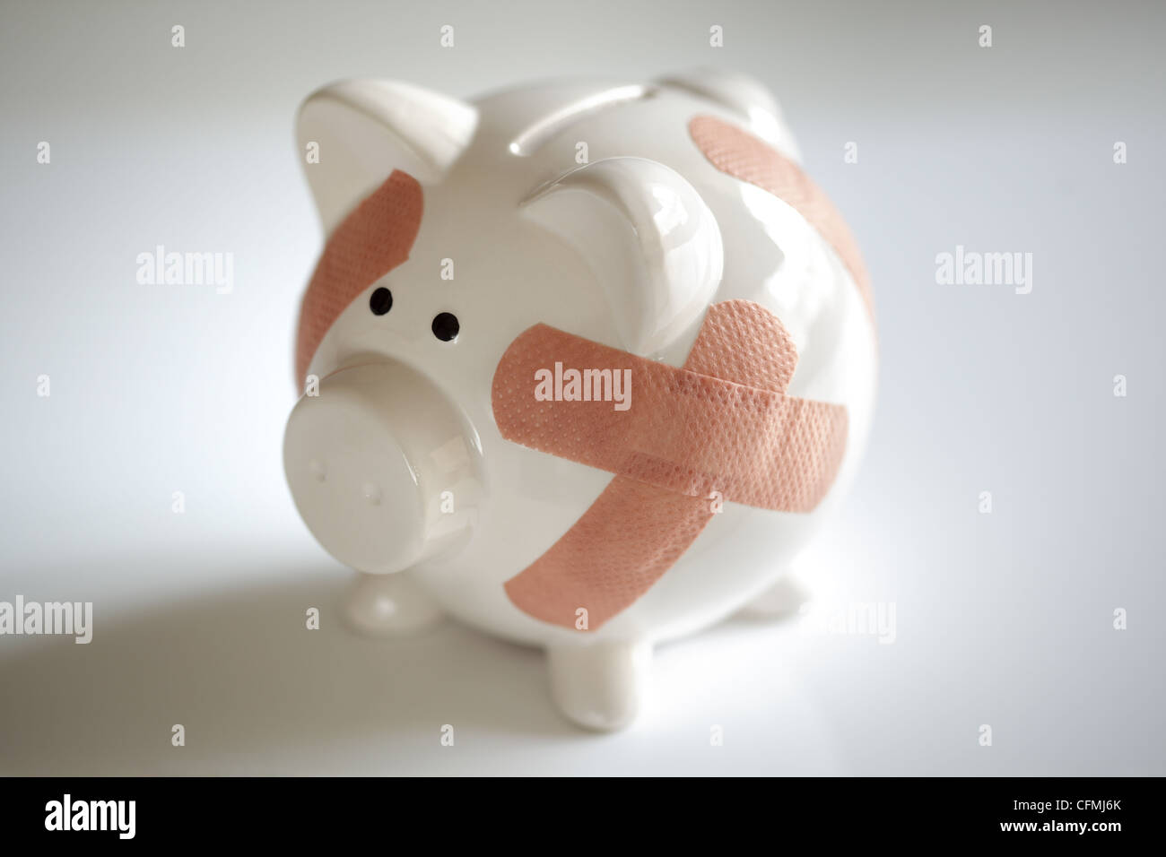 Tirelire avec le sida Banque D'Images