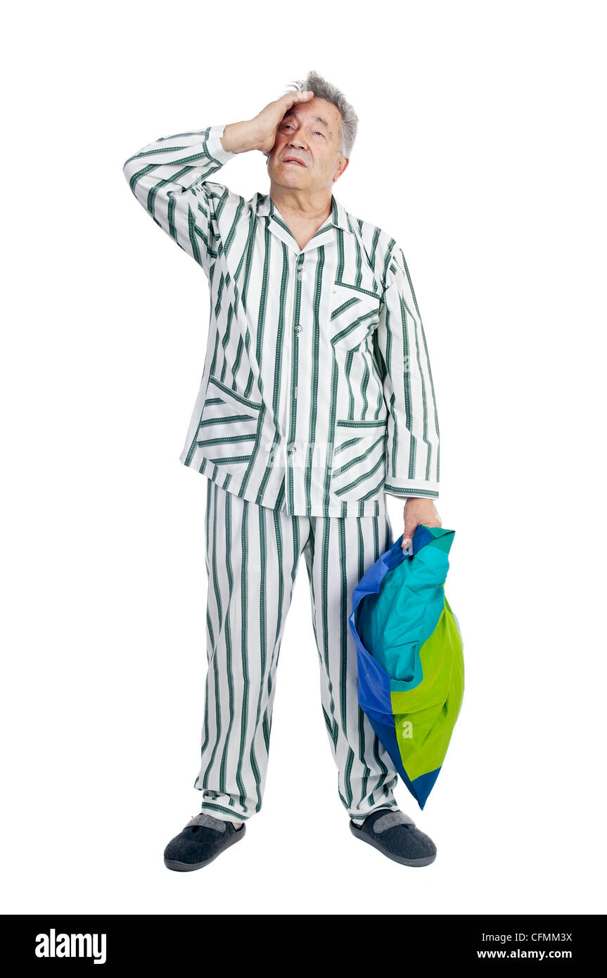 Vieil homme en pyjama Banque d images detourees Alamy