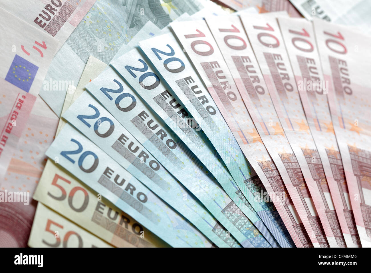 La monnaie européenne Banque D'Images