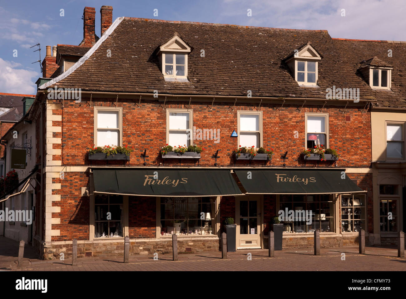 Furleys traditionnel vieux shop avant, oakham, Rutland, England, UK Banque D'Images