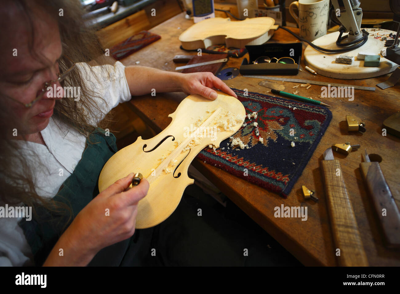 Un violon. Banque D'Images