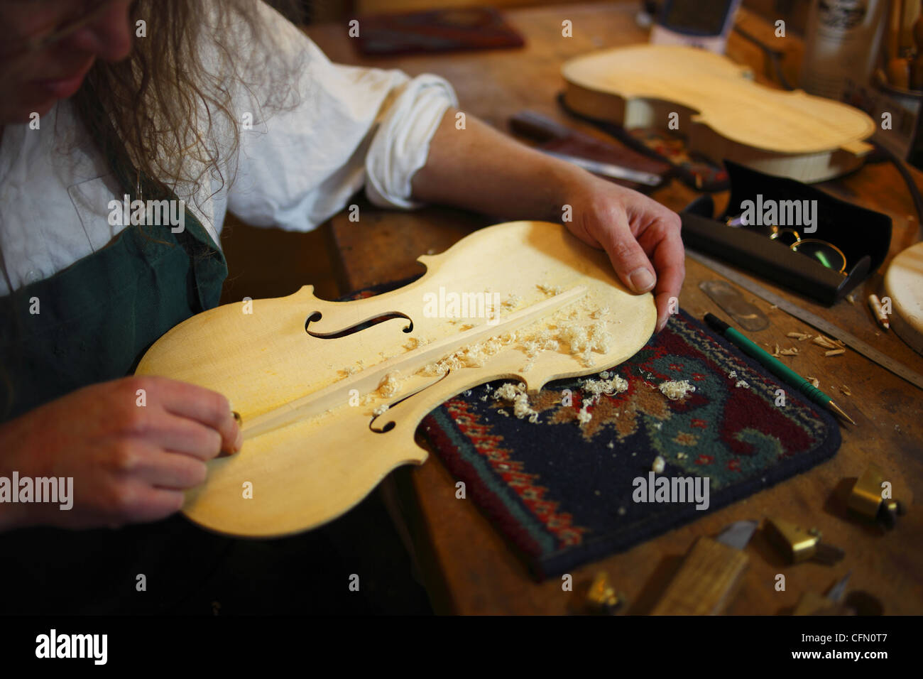 Un violon. Banque D'Images