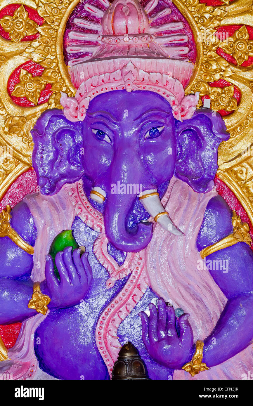 Ganesh, le dieu indien. Banque D'Images