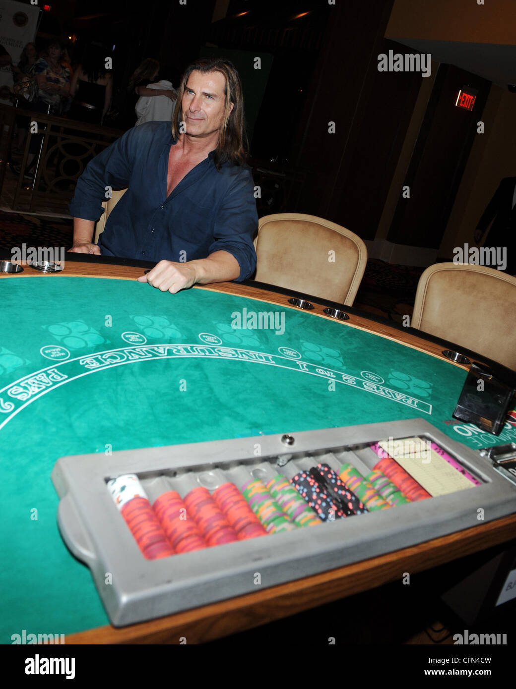 Fabio Lanzoni apparaît à une rencontre dans le restaurant italien Sorrisi au Casino Seminole Coconut Creek, en Floride - 10.02.12, Banque D'Images