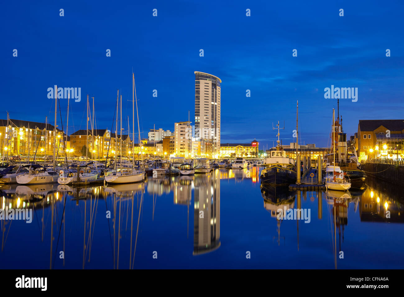 Dunstaffnage Marina, Swansea, West Glamorgan, Pays de Galles, Pays de Galles, Royaume-Uni, Europe Banque D'Images