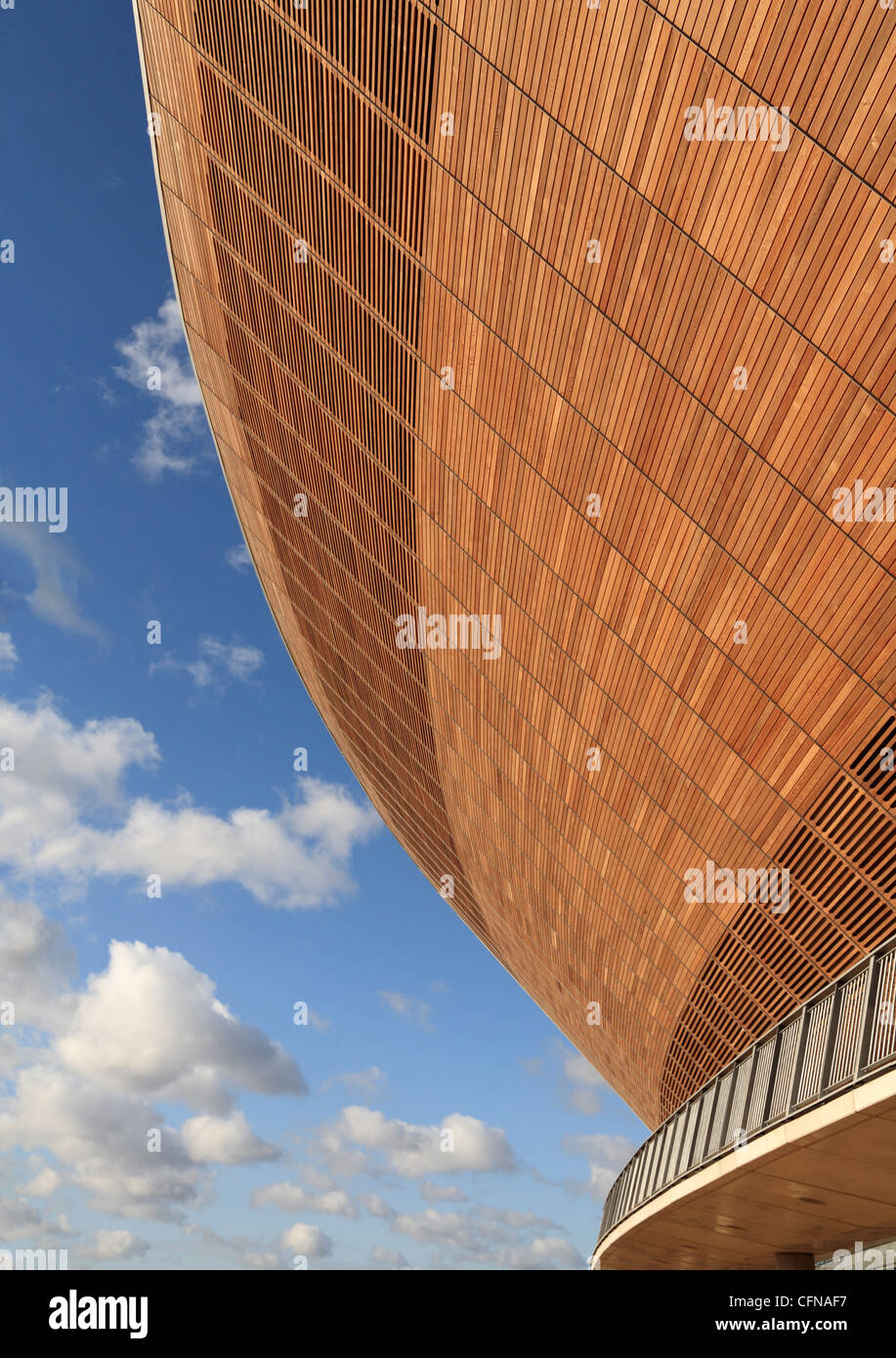 Détail du Vélodrome du parc Olympique Stratford Londres jeux olympiques 2012 Jeux Banque D'Images