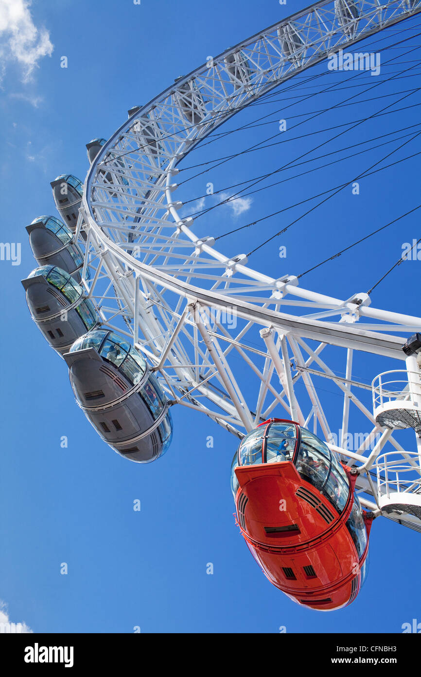 La roue du millénaire (London Eye), Londres, Angleterre, Royaume-Uni, Europe Banque D'Images