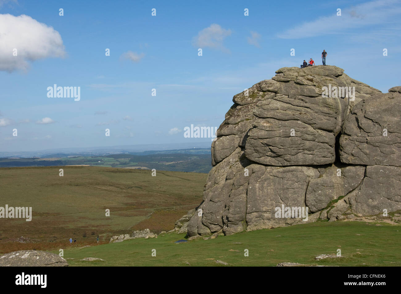 Les roches Haytor, Dartmoor National Park, Devon, Angleterre, Royaume-Uni, Europe Banque D'Images