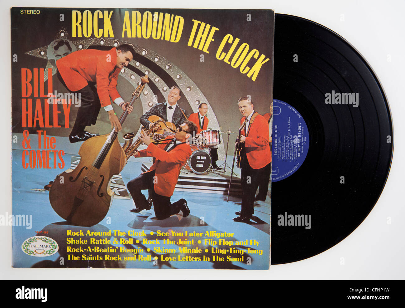 Bill Haley & The Comets, Rock autour de l'horloge de l'album Banque D'Images