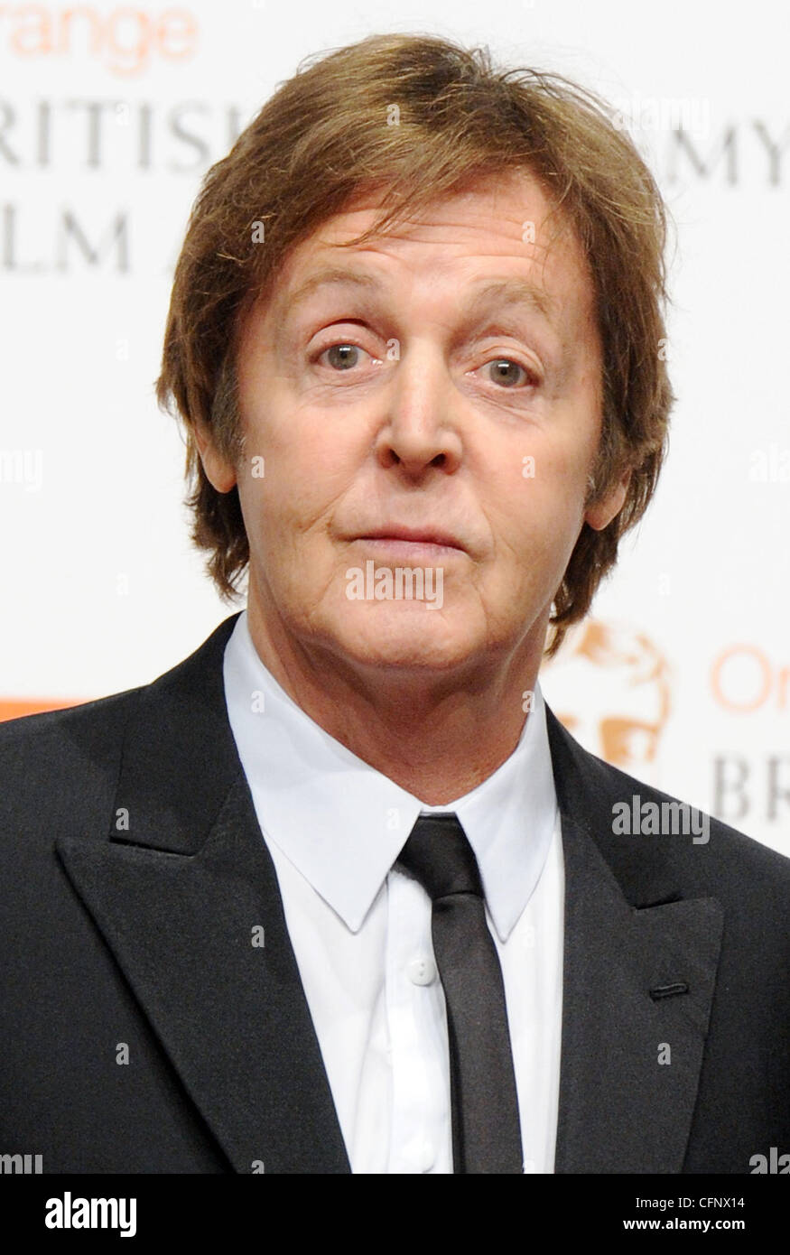 Paul McCartney Orange British Academy Film Awards (BAFTAs) s'est tenue au Royal Opera House - Salle de presse - Londres, Angleterre - 13.02.11 Banque D'Images