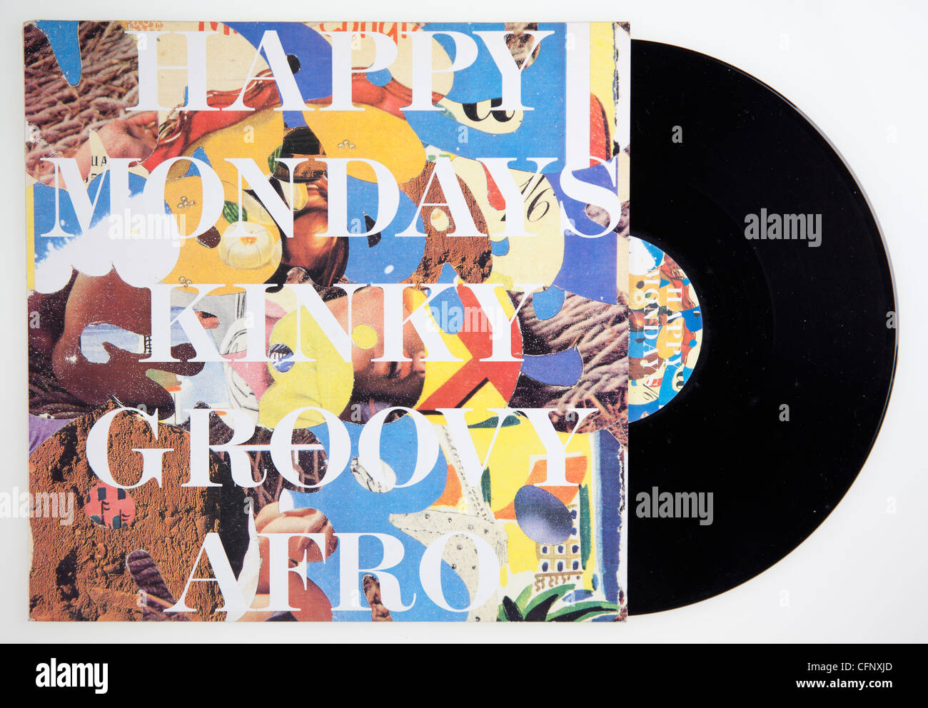 Happy Mondays Kinky Afro Groovy, couverture de l'album Banque D'Images