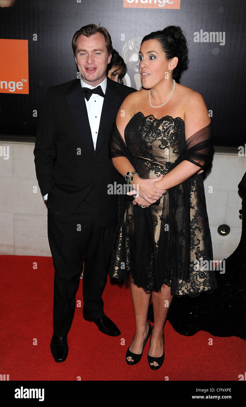 Emma Thomas et Christopher Nolan Orange British Academy Film Awards afterparty tenue au Grosvenor House - Arrivées. Londres, Angleterre - 13.02.11 Banque D'Images
