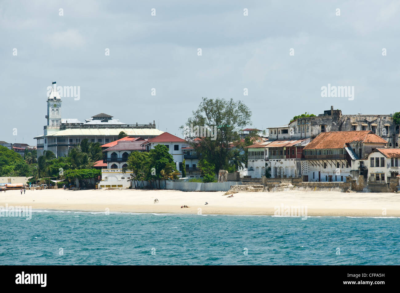'House of Wonders et Tembo Hotel à Stone Town Zanzibar Tanzanie Banque D'Images