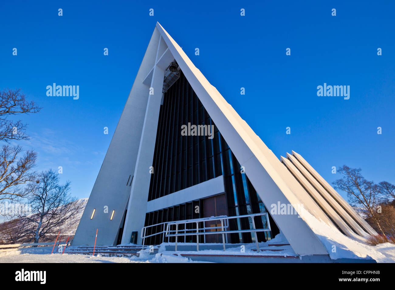 La Cathédrale Arctique Tromsø Troms Norvège du Nord Europe Banque D'Images