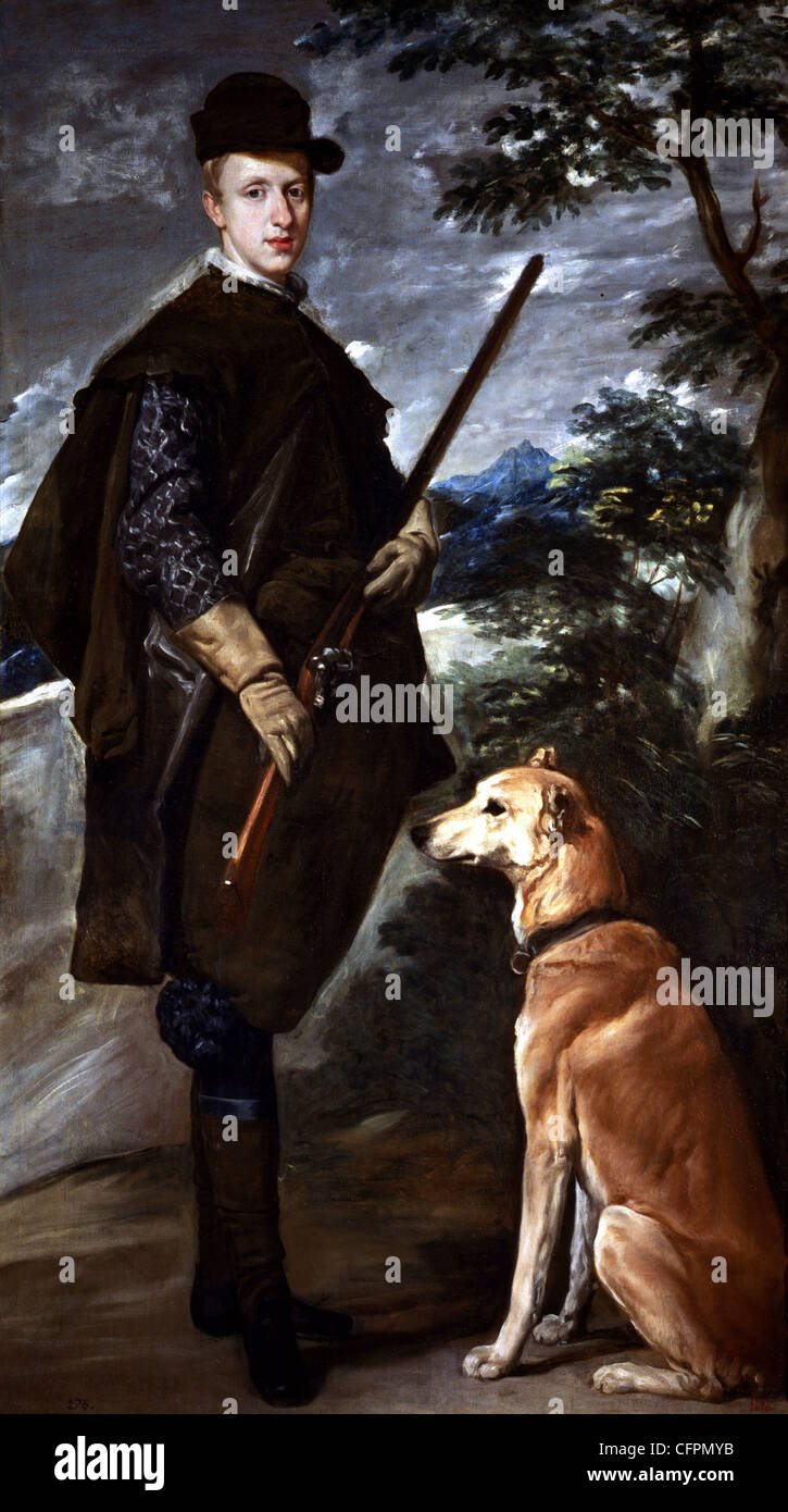 Diego Velasquez Cardinal Infante Don Fernando en robe de chasse. 1632 Museo del Prado - Madrid Banque D'Images