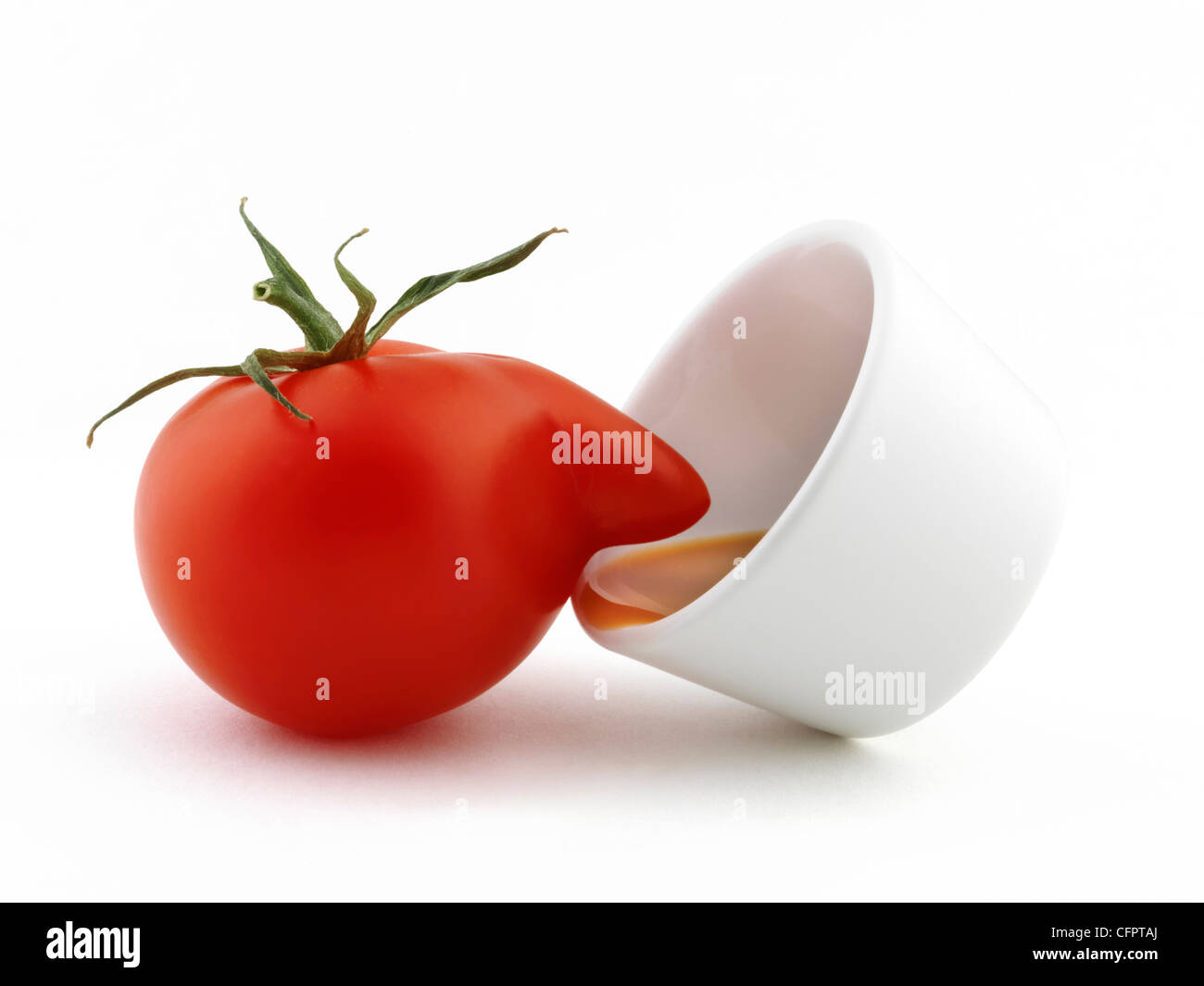 Drôle illustration tomate Banque D'Images