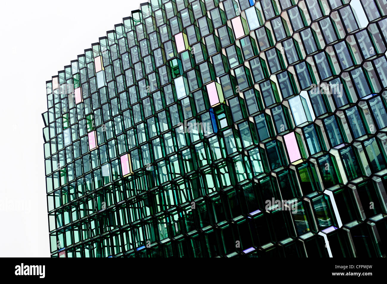 Harpa Concert Hall et le centre de conférence, de l'Opéra, Reykjavik, Islande Banque D'Images