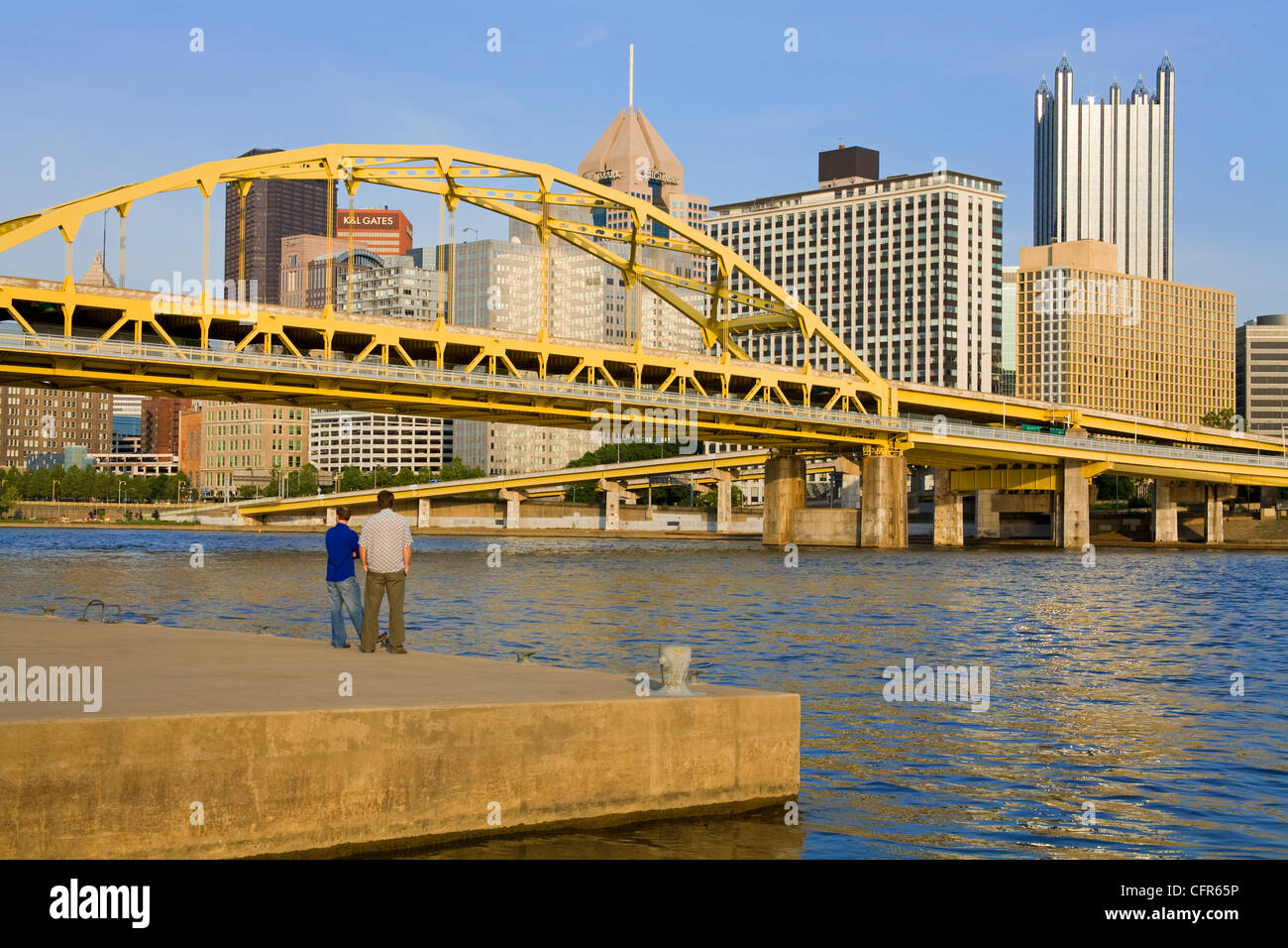 Le fort Duquesne Pont sur la rivière Allegheny, Pittsburgh, Pennsylvanie, États-Unis d'Amérique, Amérique du Nord Banque D'Images