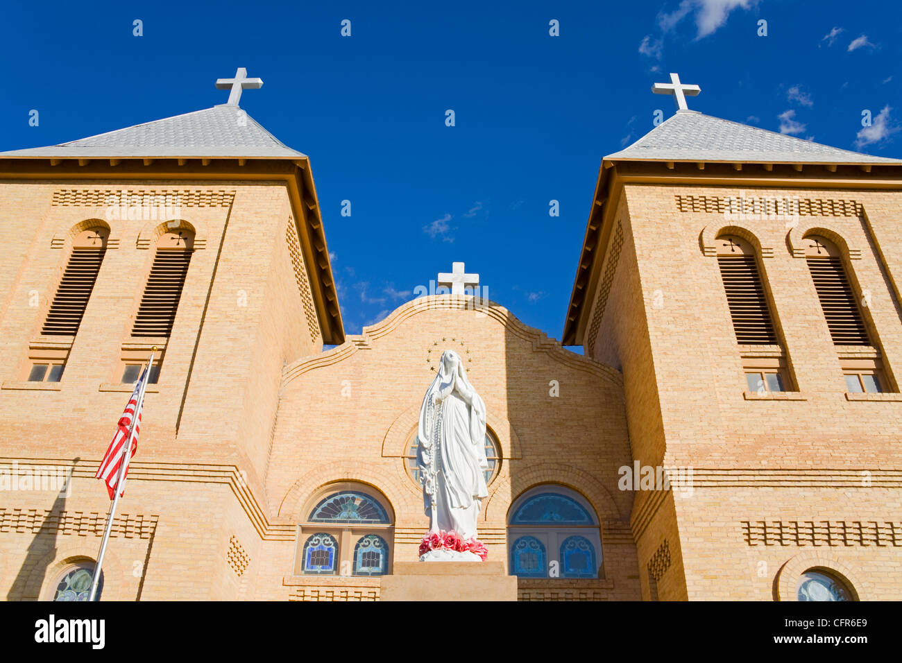 Basilique de Saint Albino dans Old Mesilla village, Las Cruces, Nouveau Mexique, États-Unis d'Amérique, Amérique du Nord Banque D'Images