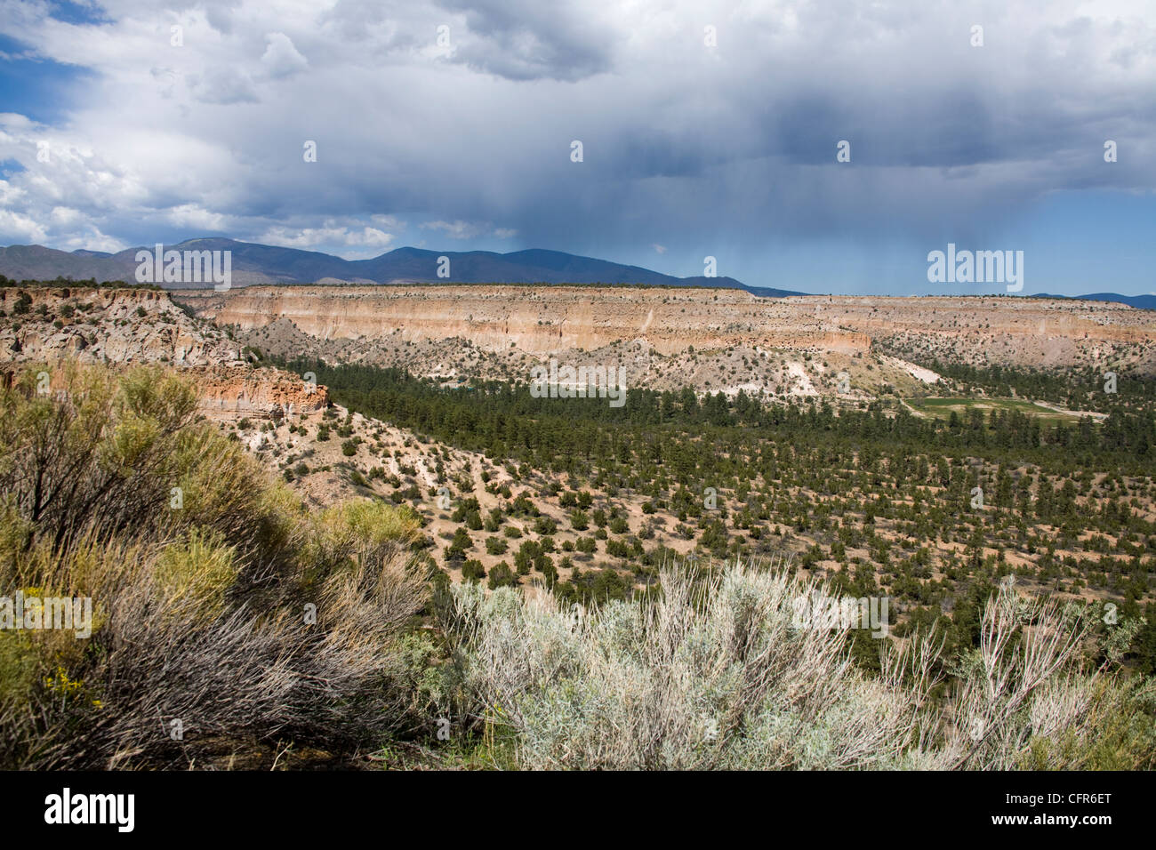 Paysage près de Los Alamos, Nouveau Mexique, États-Unis d'Amérique, Amérique du Nord Banque D'Images
