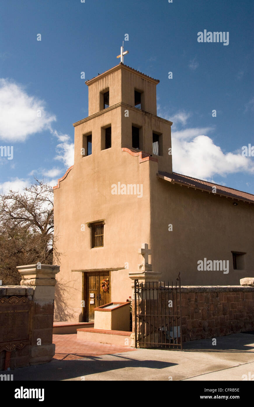 Église Notre-Dame de Guadalupe (El Santuario de Église Guadalupe), Nouveau Mexique, États-Unis d'Amérique, Amérique du Nord Banque D'Images