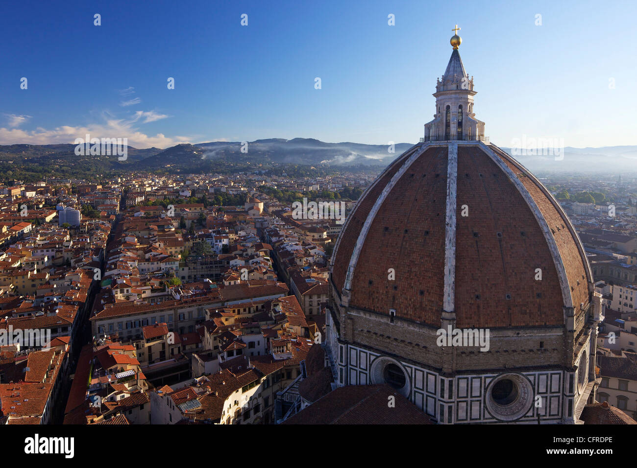 Vue depuis le campanile de Giotto, Toscane, Italie, Europe Banque D'Images