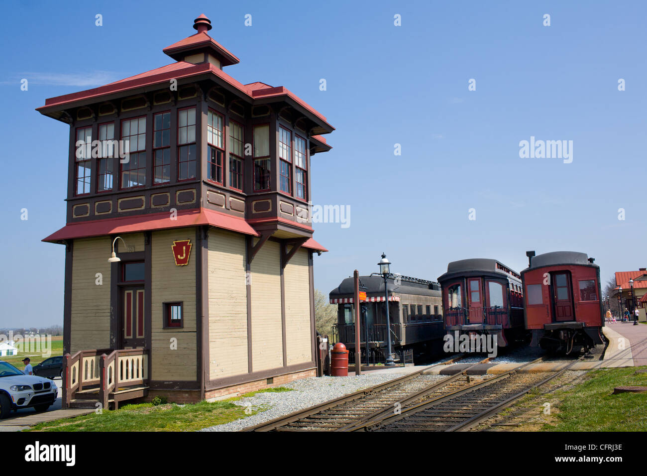 Railroad Museum of Pennsylvania, Strasbourg, comté de Lancaster Banque D'Images