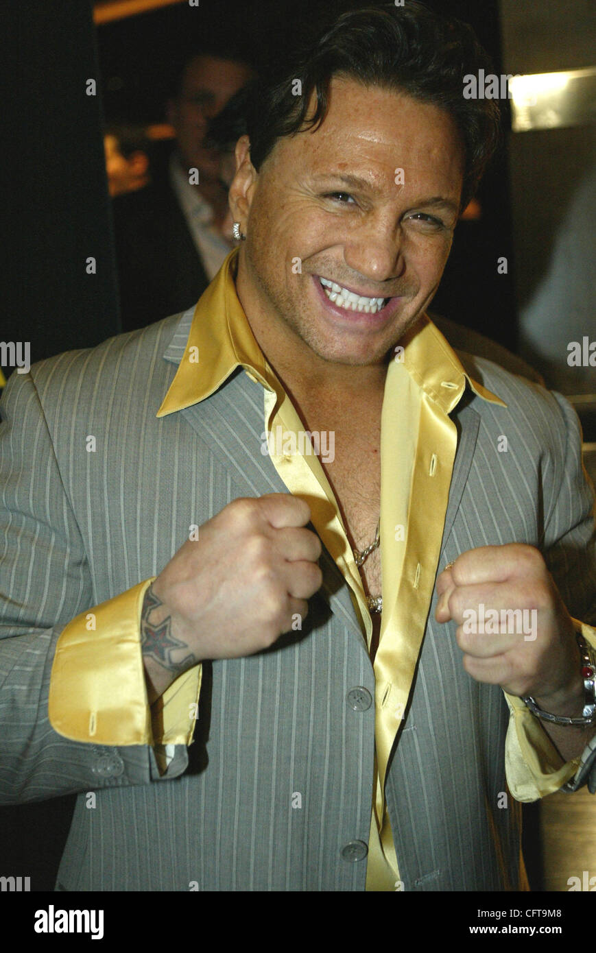 12-19-06 à Las Vegas , Nevada @ l'Aladdin Hotel & Casino Tapis rouge pour la célébration Rocky Balboa nouvelle version, un Colombie-britannique photo et révolution de la production en studio. Forner VINNIE PAZIENZA@ Rocky Balboa le tapis rouge célébration. Banque D'Images