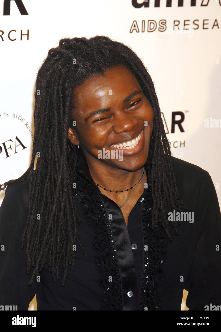 Jan 31, 2007 ; New York, NY, USA ; Tracy Chapman lors d'un gala cravate noire événement au profit de l'amfAR, tenue à Cipriani's sur la 42e Rue, crédit obligatoire : Photo par Dan Herrick/ZUMA KPA. (©) Copyright 2007 by Dan Herrick Banque D'Images