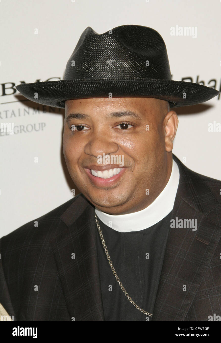 Feb 10, 2007 ; Hollywood, Californie, USA ; JOSEPH SIMMONS (Reverend Run) à la Clive Davis Pre-Grammy Party qui a eu lieu au Beverly Hilton crédit obligatoire : Photo par Paul Fenton/ZUMA Press. (©) Copyright 2007 by Paul Fenton Banque D'Images
