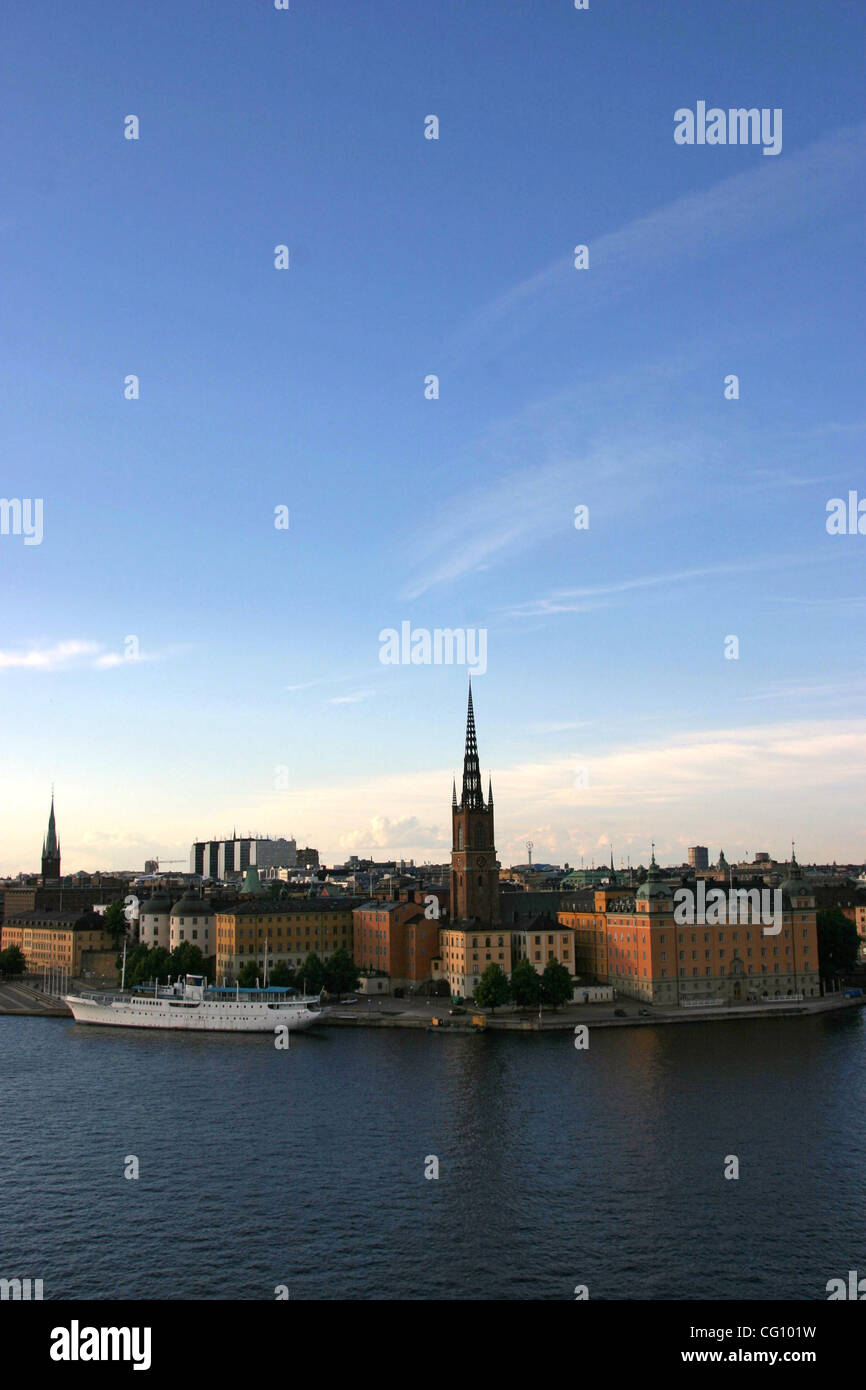Jul 18, 2007 - Stockholm, Suède - Stockholm est la capitale et la plus grande ville de Suède et, par conséquent, le site de l'gouvernement suédois et le Parlement ainsi que la résidence officielle du monarque suédois. Stockholm a été le centre politique et économique de la Suède depuis le 13ème Banque D'Images
