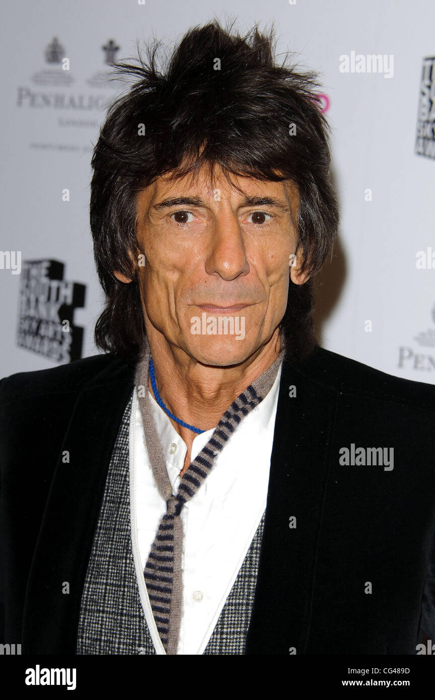 Ronnie Wood 'South Bank Sky Arts Awards", tenue à l'Hôtel Dorchester Arrivées - Londres, Angleterre - 12.07.11 Banque D'Images