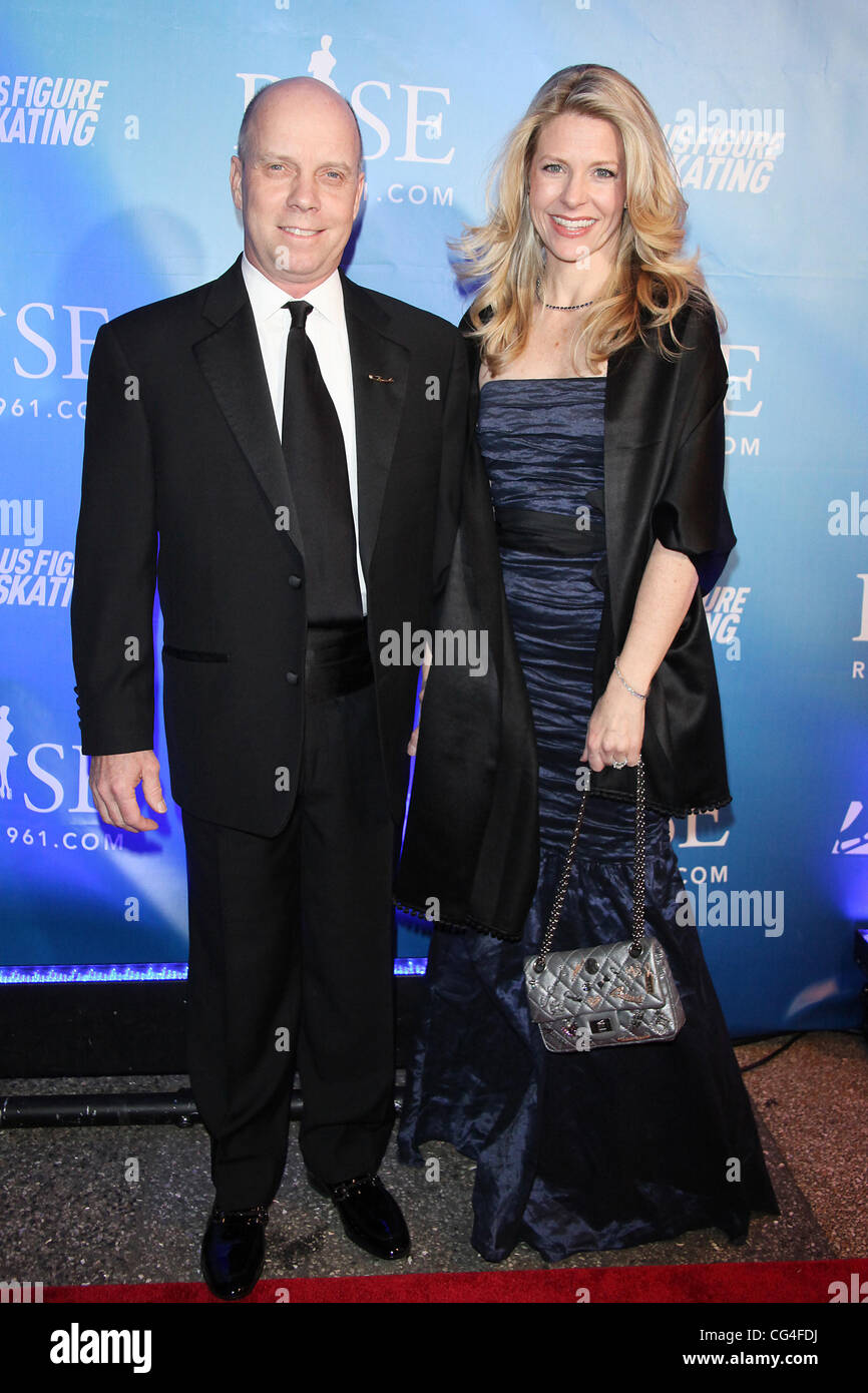 Scott Hamilton, Hamilton Tracie le New York premiere de 'RISE' chez Best Buy Theatre New York City, USA - 17.02.11 Banque D'Images