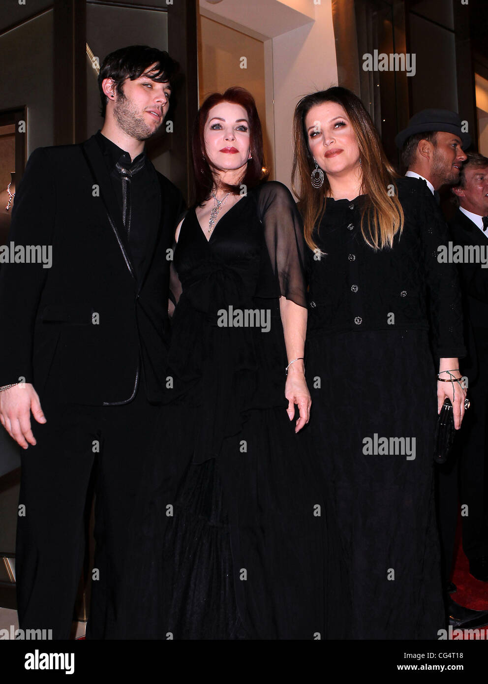 Garibaldi Navarone, Priscilla Presley, Lisa Marie Presley le Nevada Ballet Theatre Femme de l'année, Priscilla Presley, honoré à la boule noir et blanc à cristaux Aria et Cartier à Las Vegas, Nevada - 29.01.11 Banque D'Images