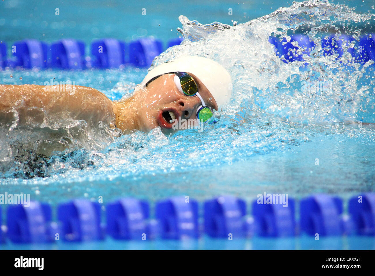 Stratford, London, UK. 31e Août 2012. Maddison Elliott (AUS) en action lors du 400m nage libre - S8 le jour 2 de les Jeux Paralympiques de 2012 à Londres au centre aquatique. Credit : Action Plus de Sports / Alamy Live News Banque D'Images