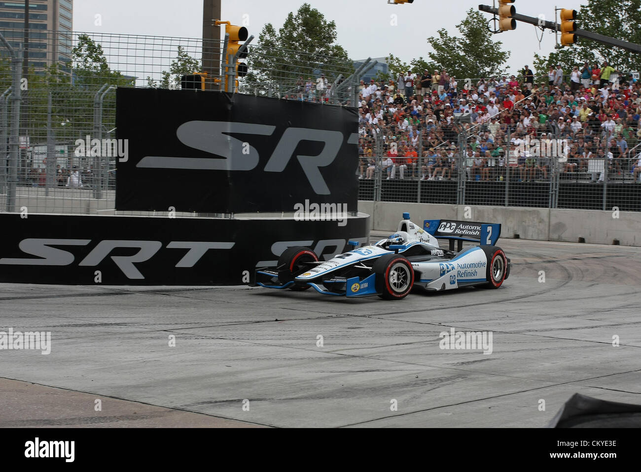 2 septembre 2012 - Baltimore, Maryland, États-Unis - F1, Grand Prix de Baltimore, Baltimore, MD, 31 août au 2 septembre 2012, Ryan Briscoe, Team Penske (Image Crédit : © Ron Bijlsma/ZUMAPRESS.com) Banque D'Images