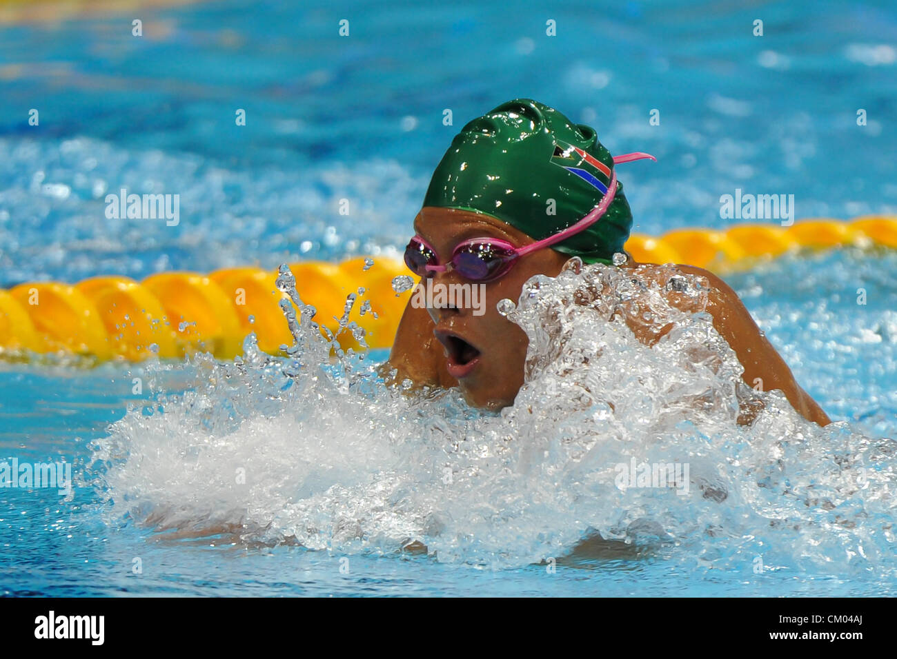 23.07.2010 Londres, Angleterre. Centre aquatique. Women's 200m IM-SM9. Natalie Du Toit (RSA) en action au cours de jour 8 des Jeux paralympiques d'Arena. Banque D'Images
