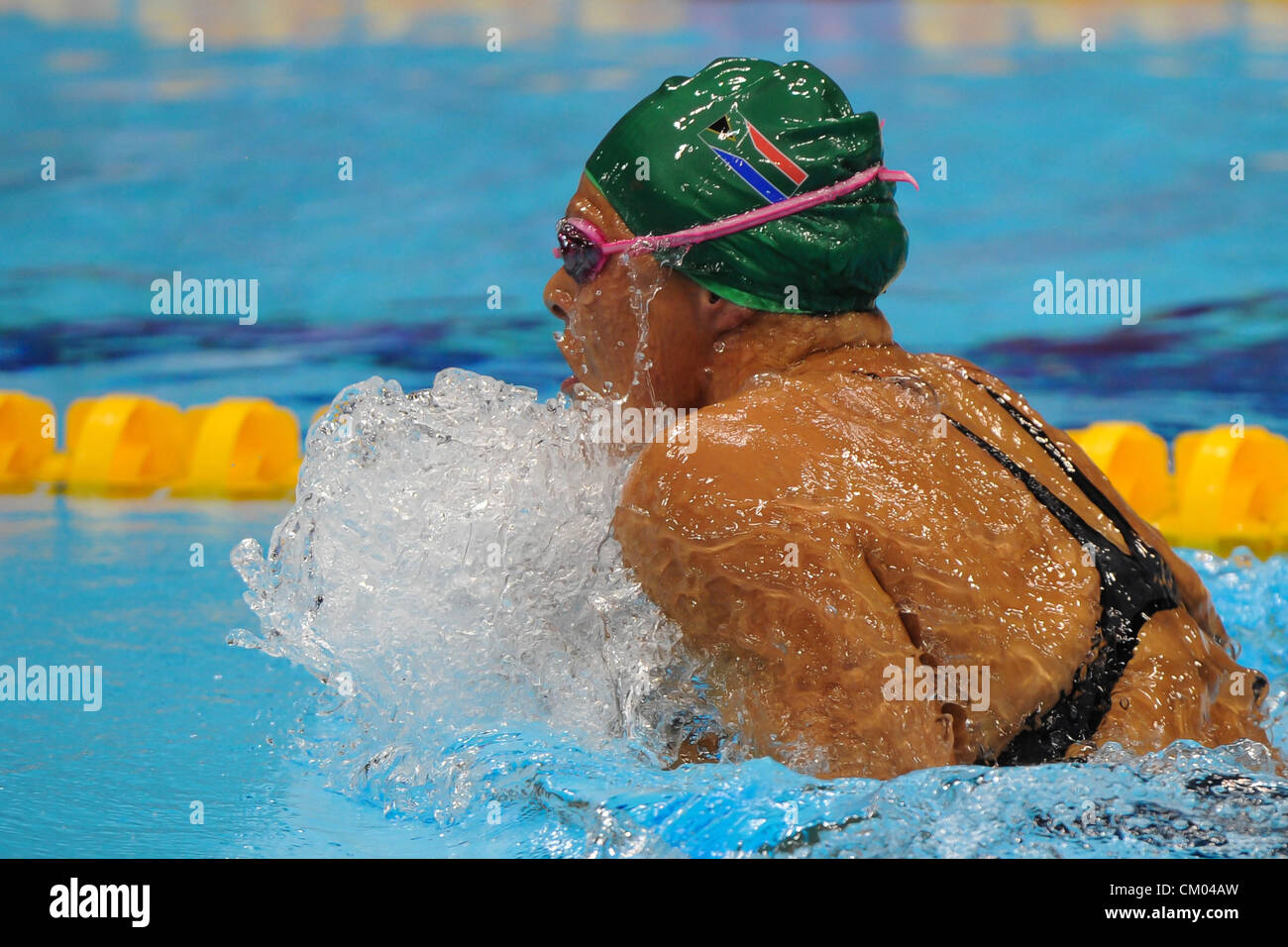 23.07.2010 Londres, Angleterre. Centre aquatique. Women's 200m IM-SM9. Natalie Du Toit (RSA) en action au cours de jour 8 des Jeux paralympiques d'Arena. Banque D'Images