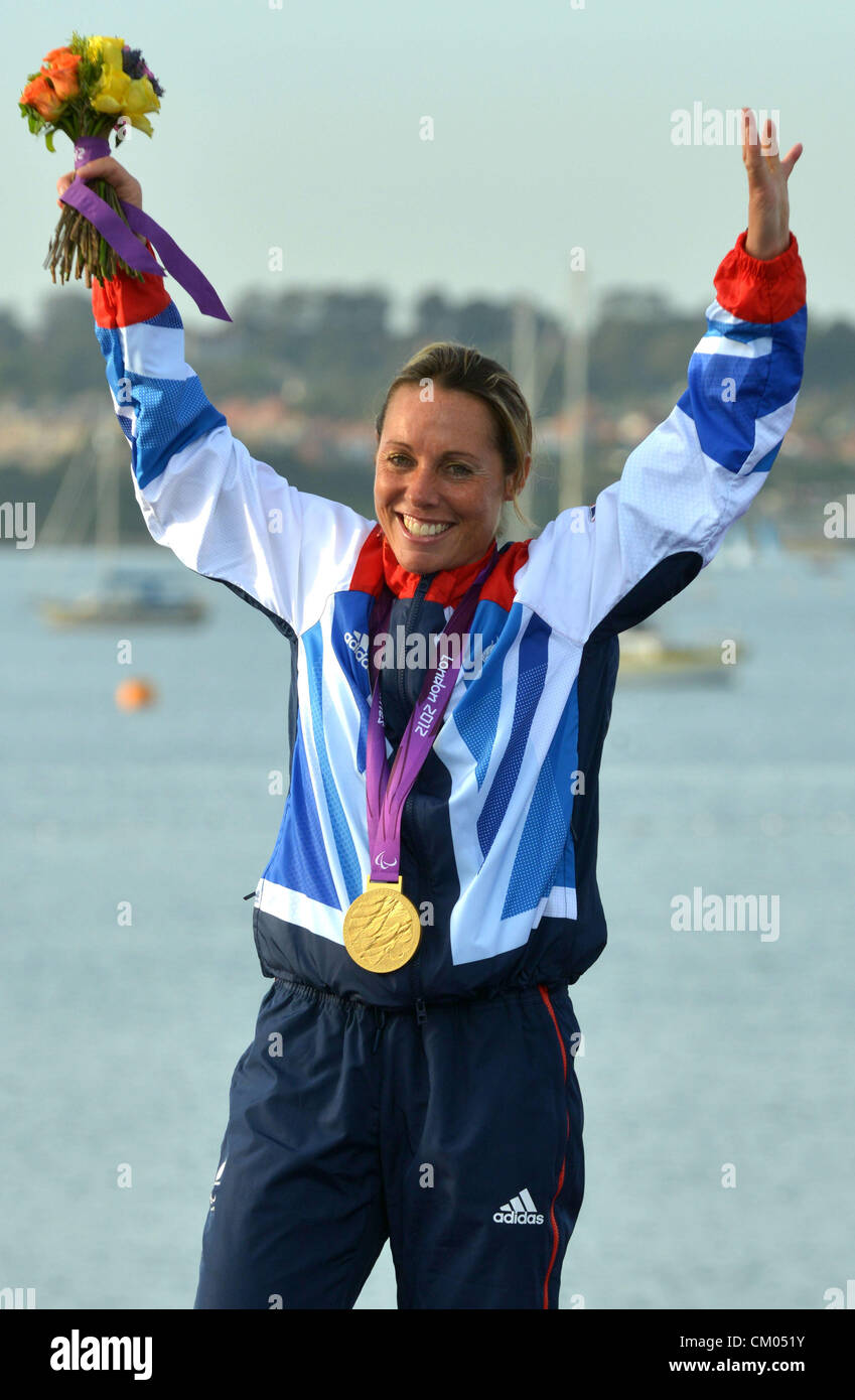 Helena Lucas médaillée d'or aux Jeux Olympiques Banque D'Images
