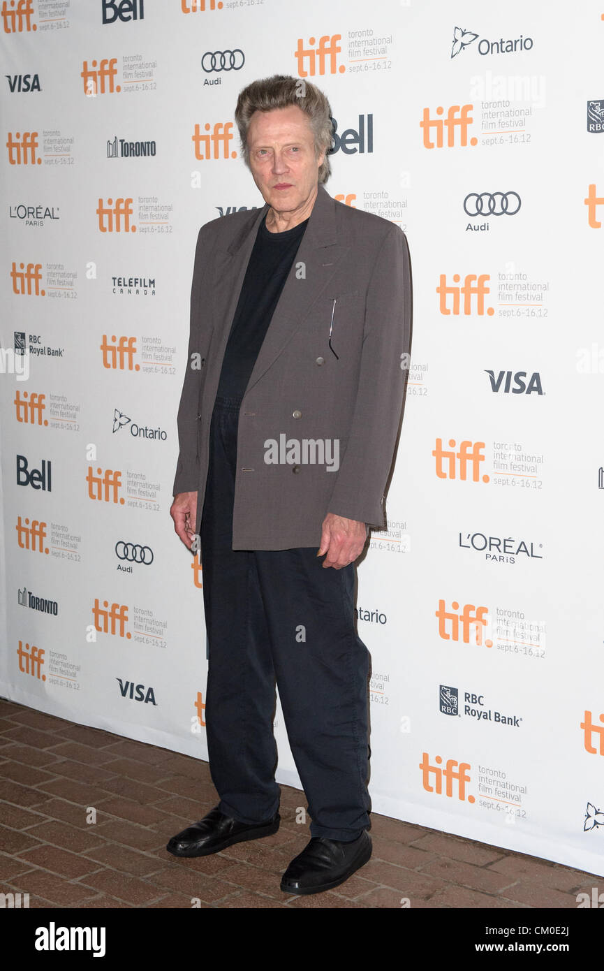 7 septembre 2012 - Toronto, Ontario, Canada - l'acteur Christopher Walken assiste à la même 'psychopathes' premiere pendant le Festival International du Film de Toronto 2012 tenue à Ryerson Theatre Le 7 septembre 2012 à Toronto, Canada (crédit Image : ©/ZUMAPRESS.com) Vidyashev Igor Banque D'Images