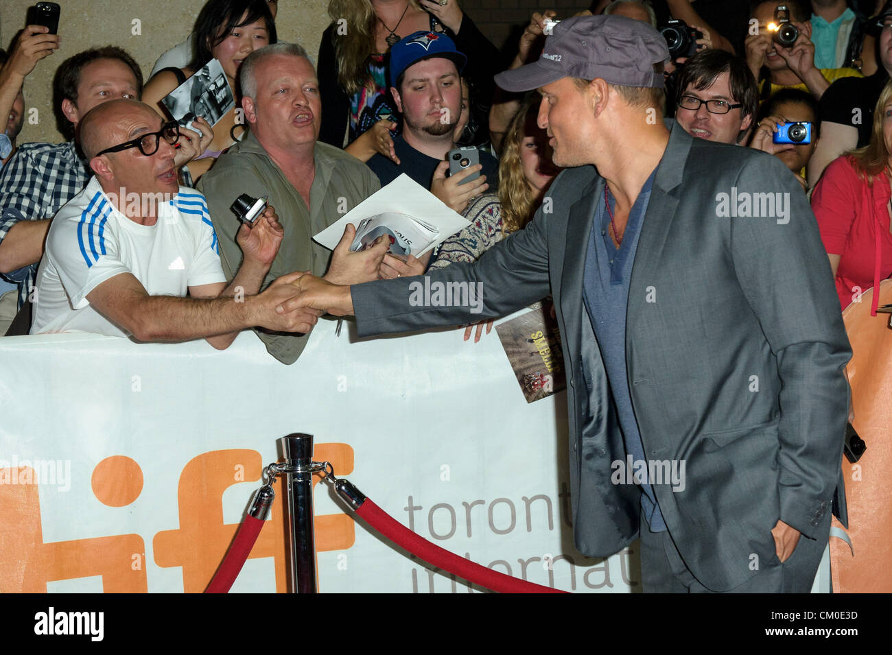 7 septembre 2012 - Toronto, Ontario, Canada - l'acteur Woody Harrelson assiste à la même 'psychopathes' premiere pendant le Festival International du Film de Toronto 2012 tenue à Ryerson Theatre Le 7 septembre 2012 à Toronto, Canada (crédit Image : ©/ZUMAPRESS.com) Vidyashev Igor Banque D'Images
