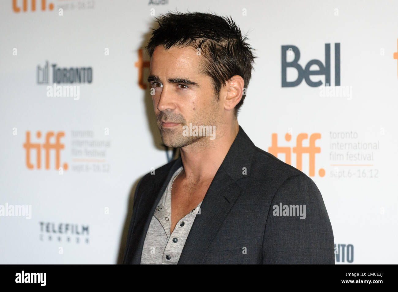 7 septembre 2012 - Toronto, Ontario, Canada - acteur Colin Farrell assiste à la même 'psychopathes' premiere pendant le Festival International du Film de Toronto 2012 tenue à Ryerson Theatre Le 7 septembre 2012 à Toronto, Canada. (Crédit Image : © Vidyashev ZUMAPRESS.com)/Igor Banque D'Images
