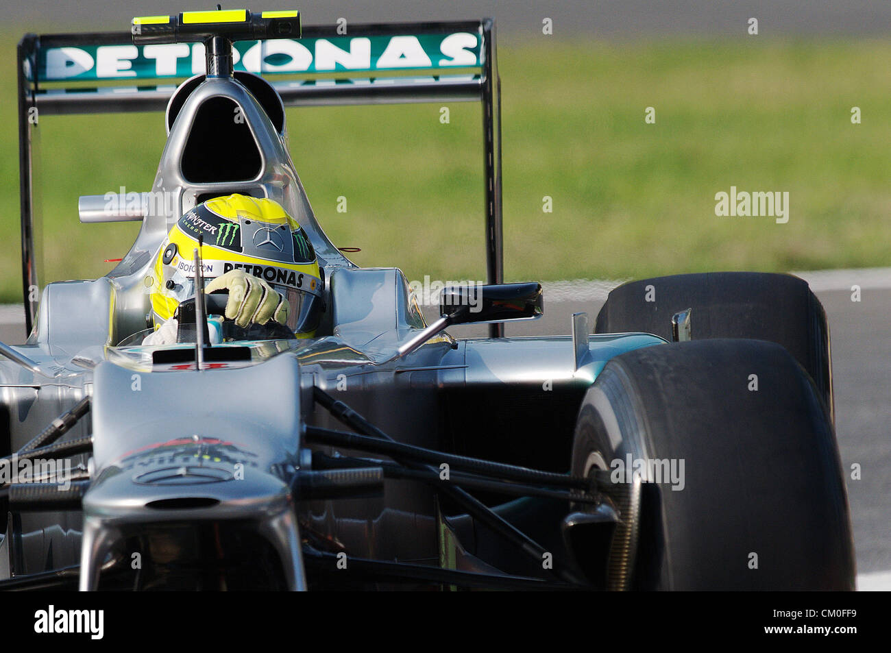 Monza, Italie. 8 septembre 2012. Mercedes de Nico Rosberg en action lors de la journée de qualification GP d'Italie 2012. Banque D'Images