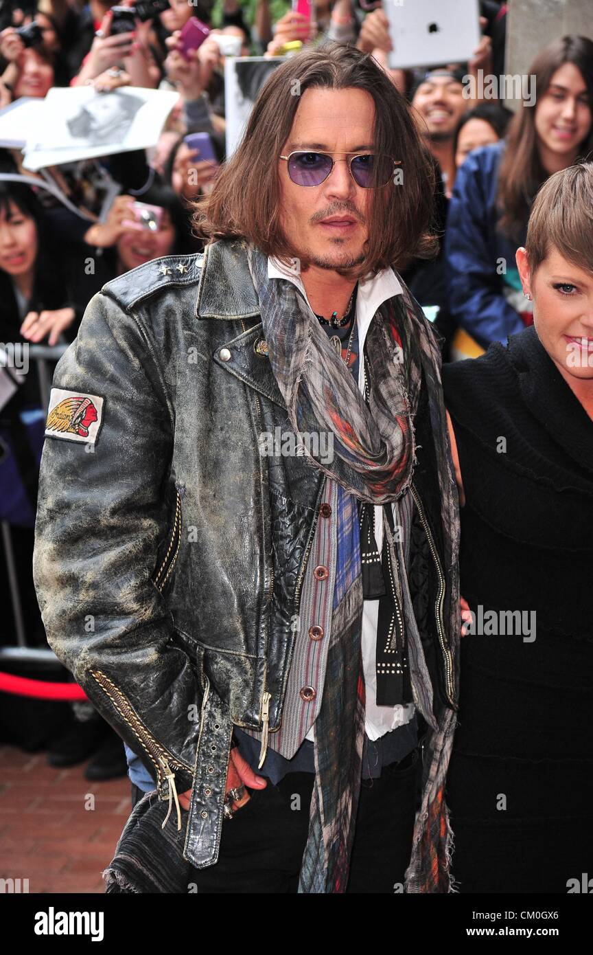 Toronto, Canada. 8 septembre 2012. Johnny Depp aux arrivées pour l'ouest de Memphis en première mondiale au Festival International du Film de Toronto, Ryerson Theatre, Toronto, le 8 septembre 2012. Photo par : Gregorio Binuya/Everett Collection/Alamy Live News Banque D'Images