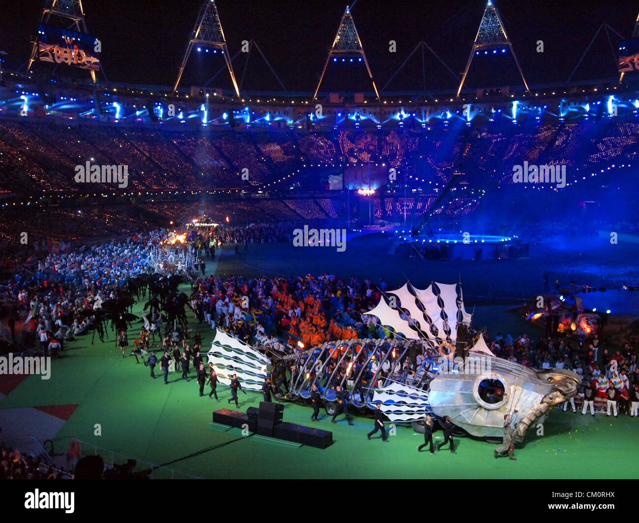 Londres, Royaume-Uni, le 9 septembre 2012. Jeux Paralympiques de Londres 2012 Cérémonie de clôture. Banque D'Images